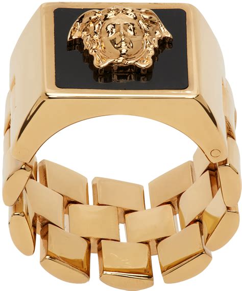 versace face ring|versace ring price.